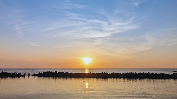 越前海岸　宿からの景色